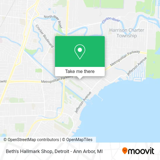 Beth's Hallmark Shop map