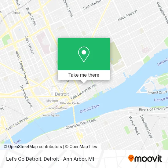 Let's Go Detroit map