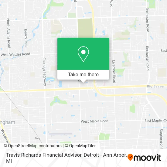 Travis Richards Financial Advisor map