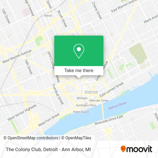 The Colony Club map