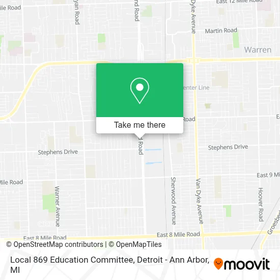 Local 869 Education Committee map