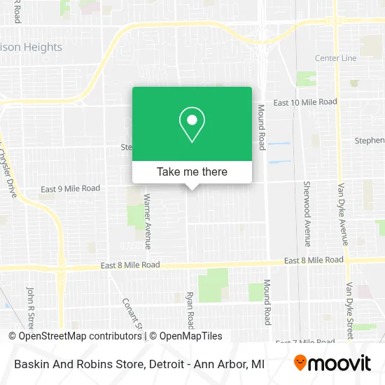 Baskin And Robins Store map