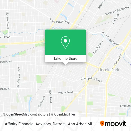 Affinity Financial Advisory map