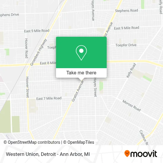 Western Union map