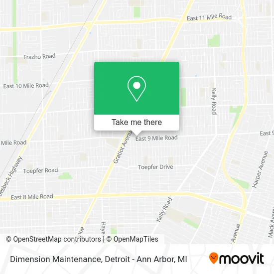 Dimension Maintenance map
