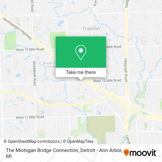 The Michigan Bridge Connection map