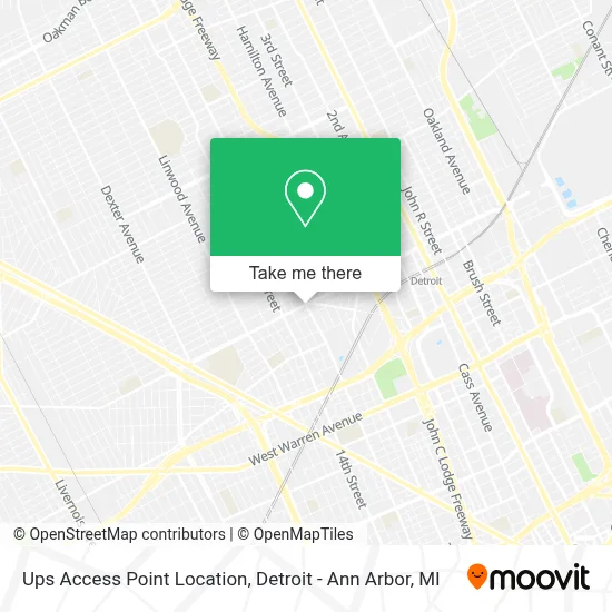 Ups Access Point Location map