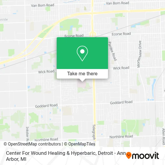 Center For Wound Healing & Hyperbaric map