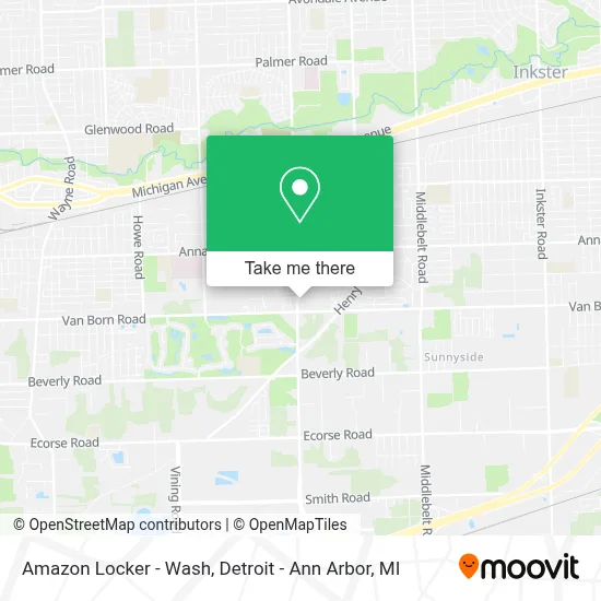 Amazon Locker - Wash map