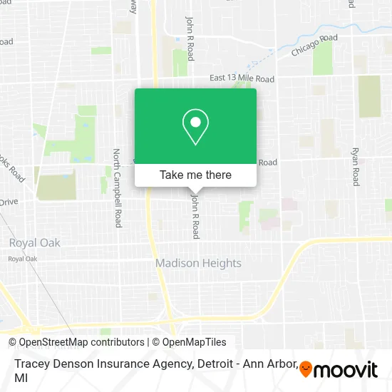 Tracey Denson Insurance Agency map