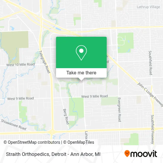 Straith Orthopedics map