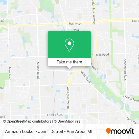 Amazon Locker - Jenni map