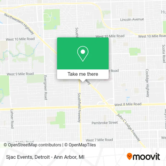 Sjac Events map