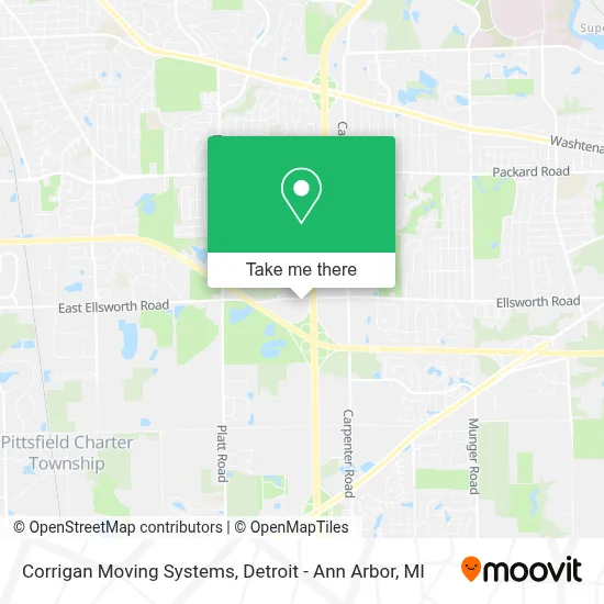 Corrigan Moving Systems map
