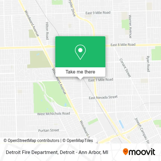 Detroit Fire Department map
