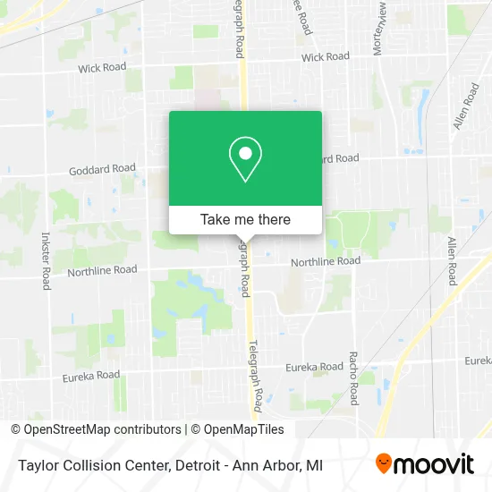Taylor Collision Center map
