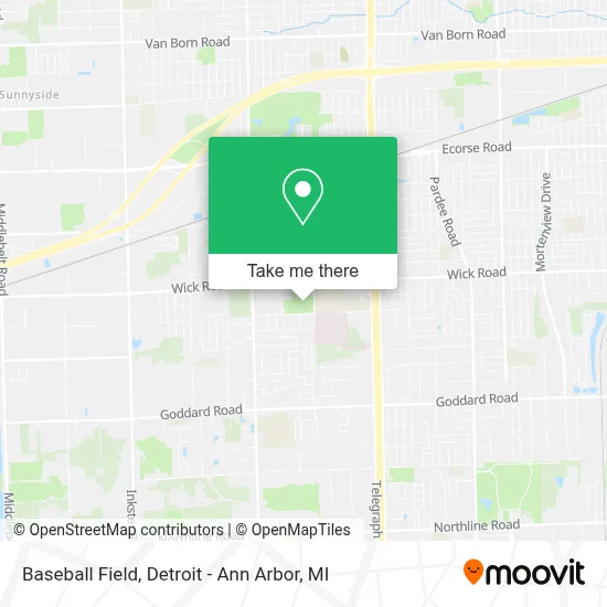 Baseball Field map