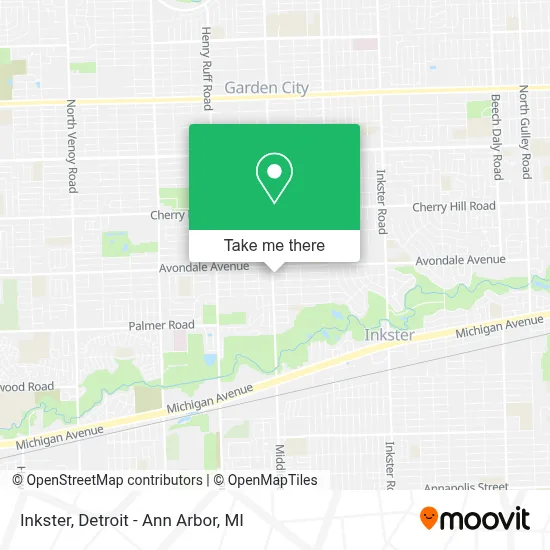 Inkster map