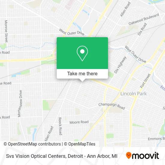 Svs Vision Optical Centers map