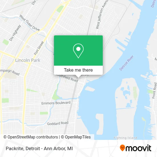 Packrite map