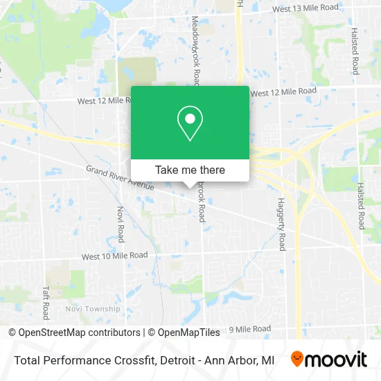 Total Performance Crossfit map