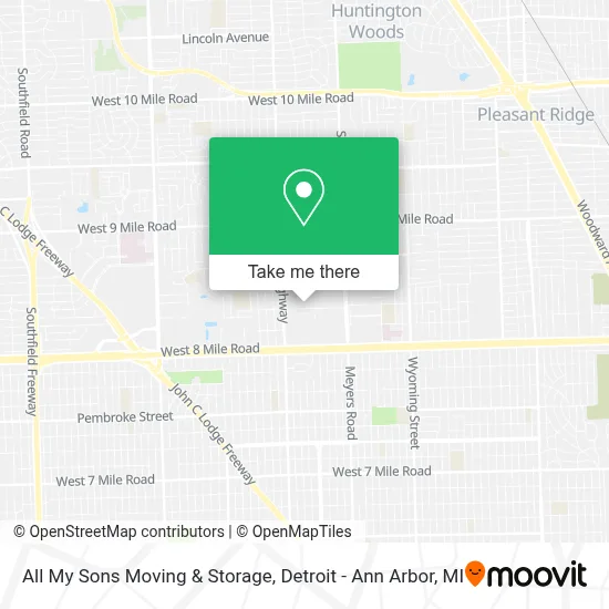All My Sons Moving & Storage map