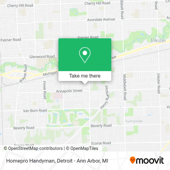 Homepro Handyman map