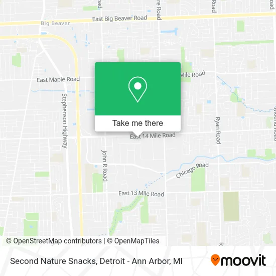 Second Nature Snacks map