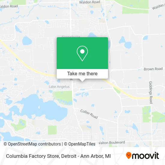 Columbia Factory Store map