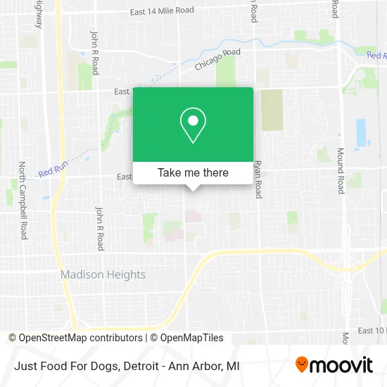 Just Food For Dogs map