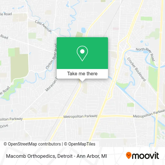 Macomb Orthopedics map