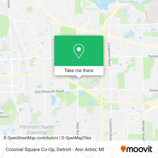 Colonial Square Co-Op map