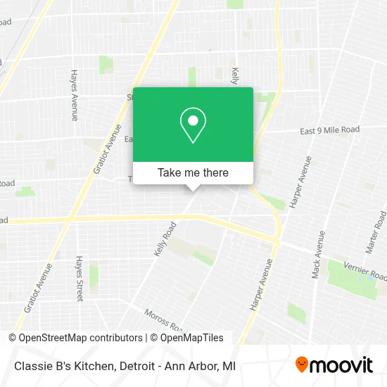 Classie B's Kitchen map