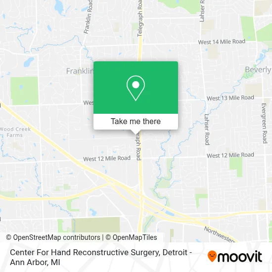 Center For Hand Reconstructive Surgery map