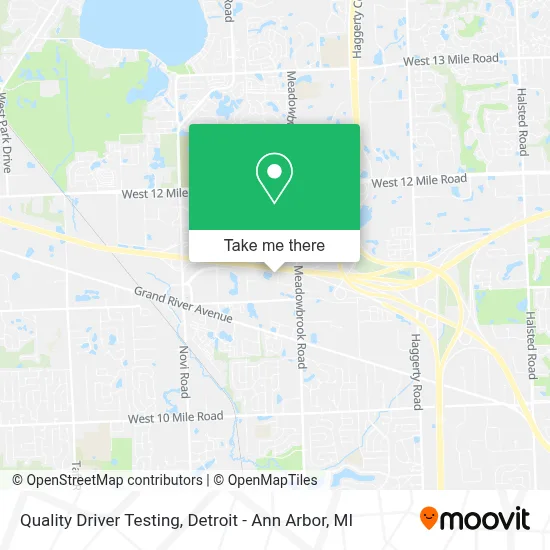 Quality Driver Testing map