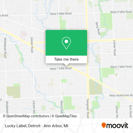 Lucky Label map