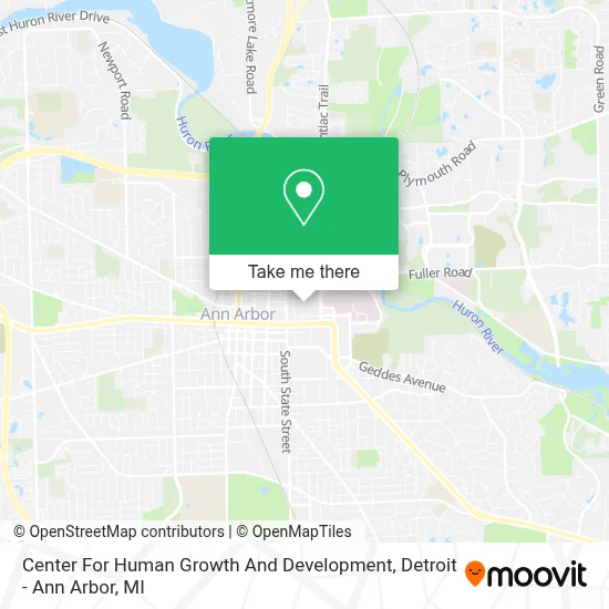 Center For Human Growth And Development map