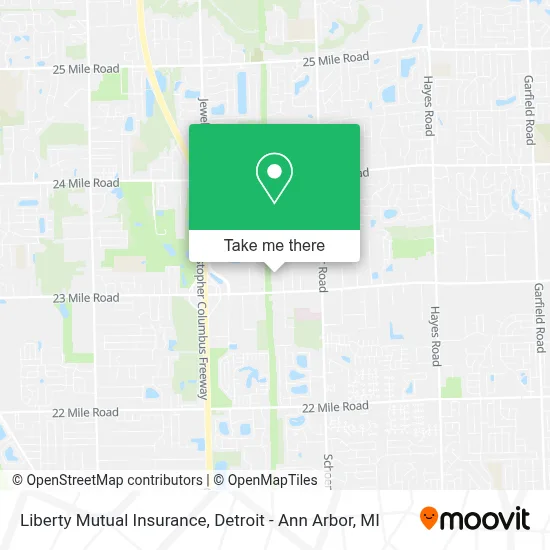 Liberty Mutual Insurance map