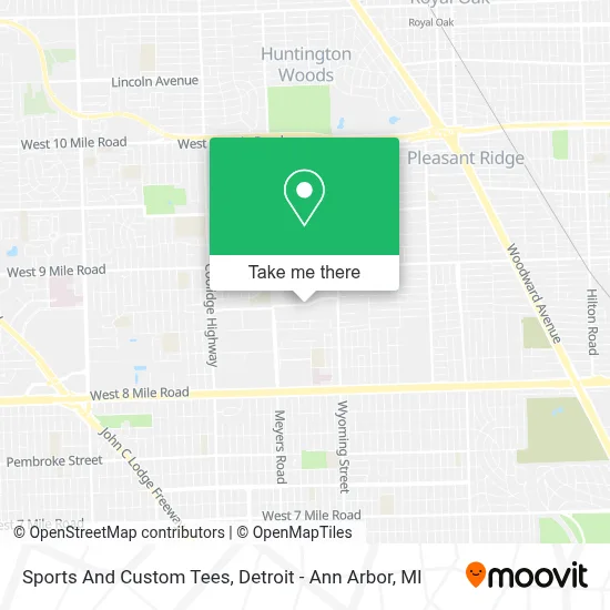 Sports And Custom Tees map