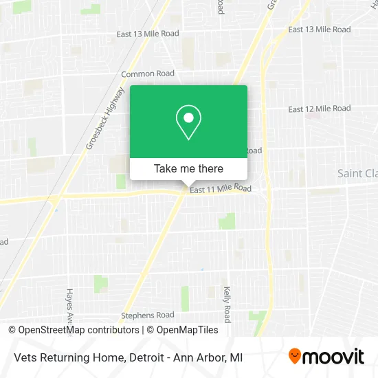 Vets Returning Home map