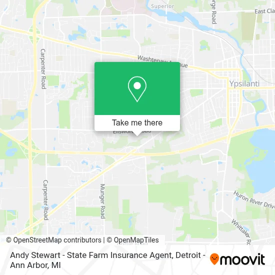 Andy Stewart - State Farm Insurance Agent map