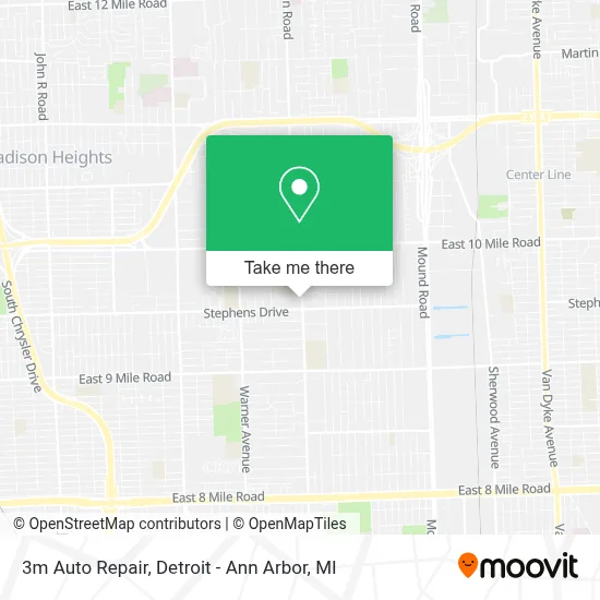 3m Auto Repair map