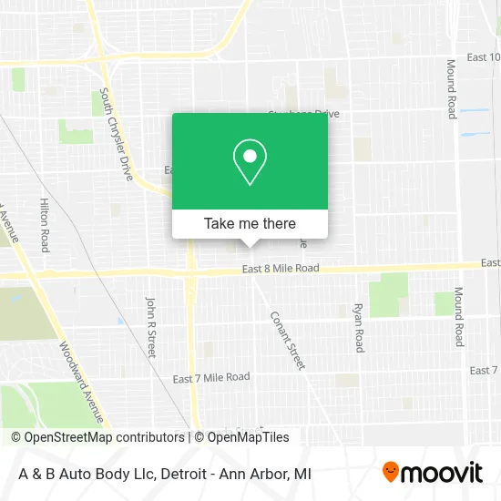 A & B Auto Body Llc map