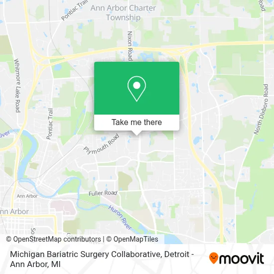 Michigan Bariatric Surgery Collaborative map