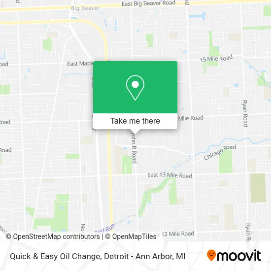 Quick & Easy Oil Change map