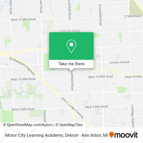 Motor City Learning Academy map