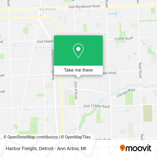 Harbor Freight map