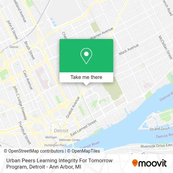 Urban Peers Learning Integrity For Tomorrow Program map