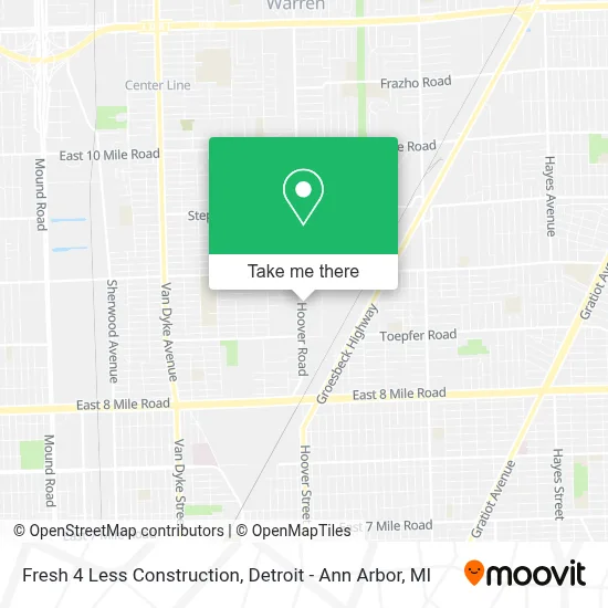 Fresh 4 Less Construction map