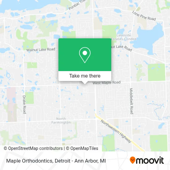 Maple Orthodontics map